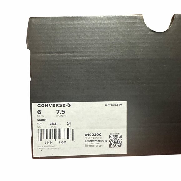 ⭐Converse Ctas Cruise Hi Platform Sz 7.5 Women Shoes Suede Green Sneaker A10239C - Picture 9 of 13